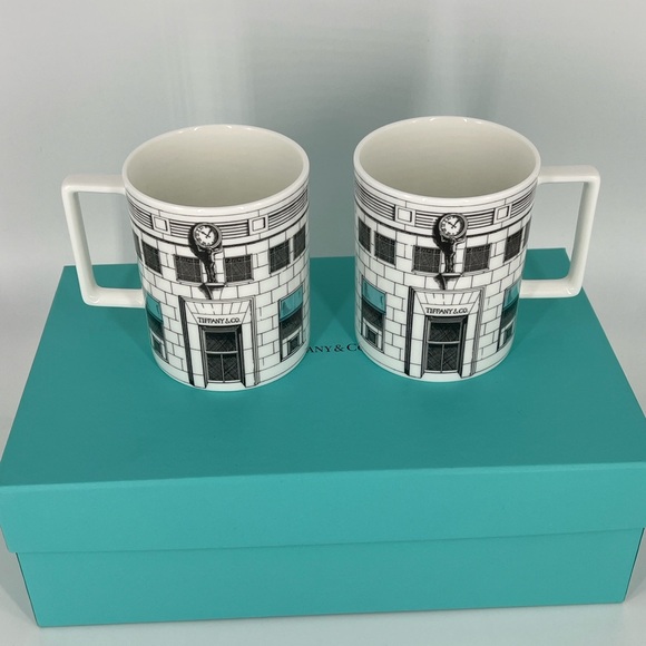 Tiffany & Co. Other - Tiffany & Co. Architectural Design Mugs in White and Black